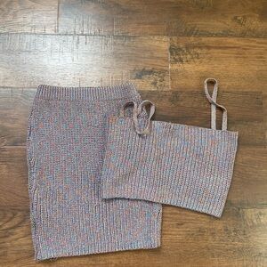 Knit Co-ord Set - Metallic